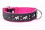 Yogipet - Collier Bulldog Cuir Crystal pour Chien Noir/Rose - T65 48/58cm Indicateur image numéro 2