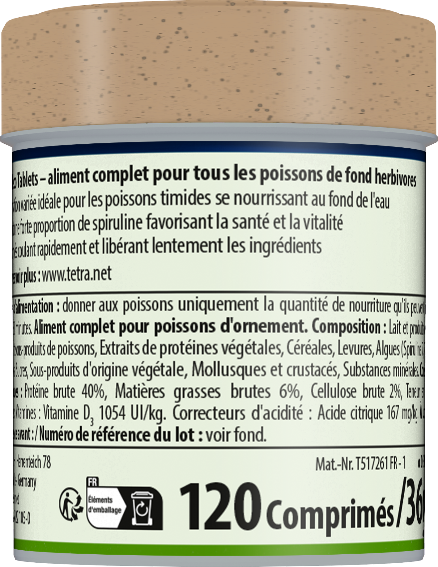 Tetra - Aliment Complet Pleco Tablets pour Poissons de Fond - 66ml Image num&eacute;ro 2