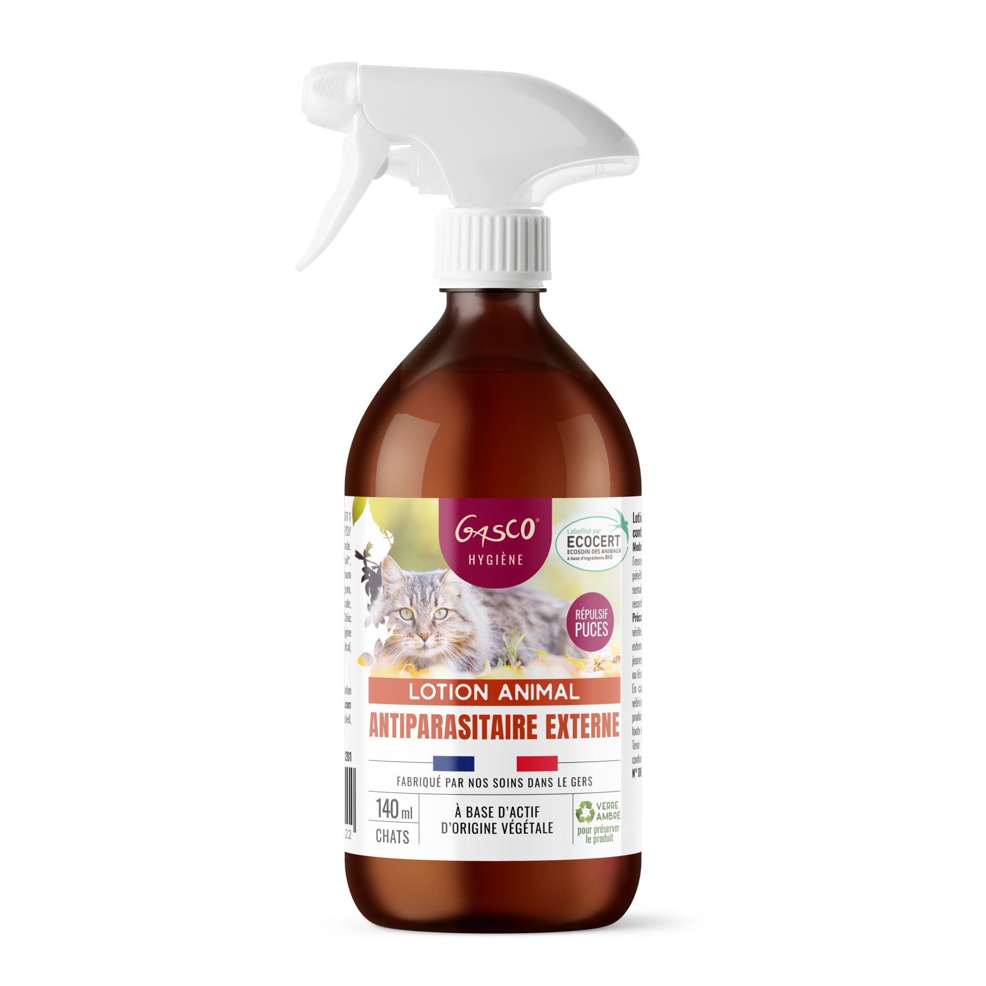 Gasco - Lotion Antiparasitaire Externe Pour Chat - 140ml Image num&eacute;ro 1