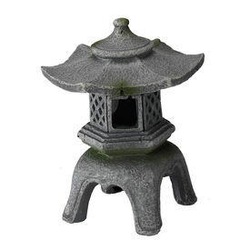 Aquadella - Décoration BALINAISE LANTERN 3 pour Aquarium - 8x7,5x10,5cm