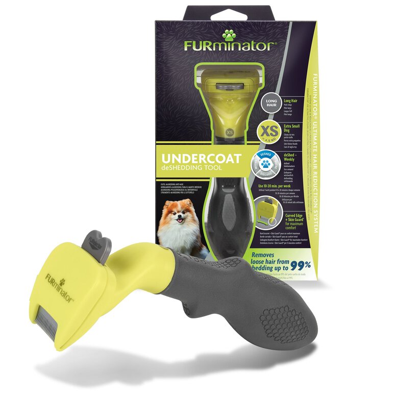 Furminator - Brosse Undercoat très Petite Taille à Poils Longs pour Chien - XS Image numéro 1 Furminator - Brosse Undercoat très Petite Taille à Poils Longs pour Chien - XS Image numéro 1