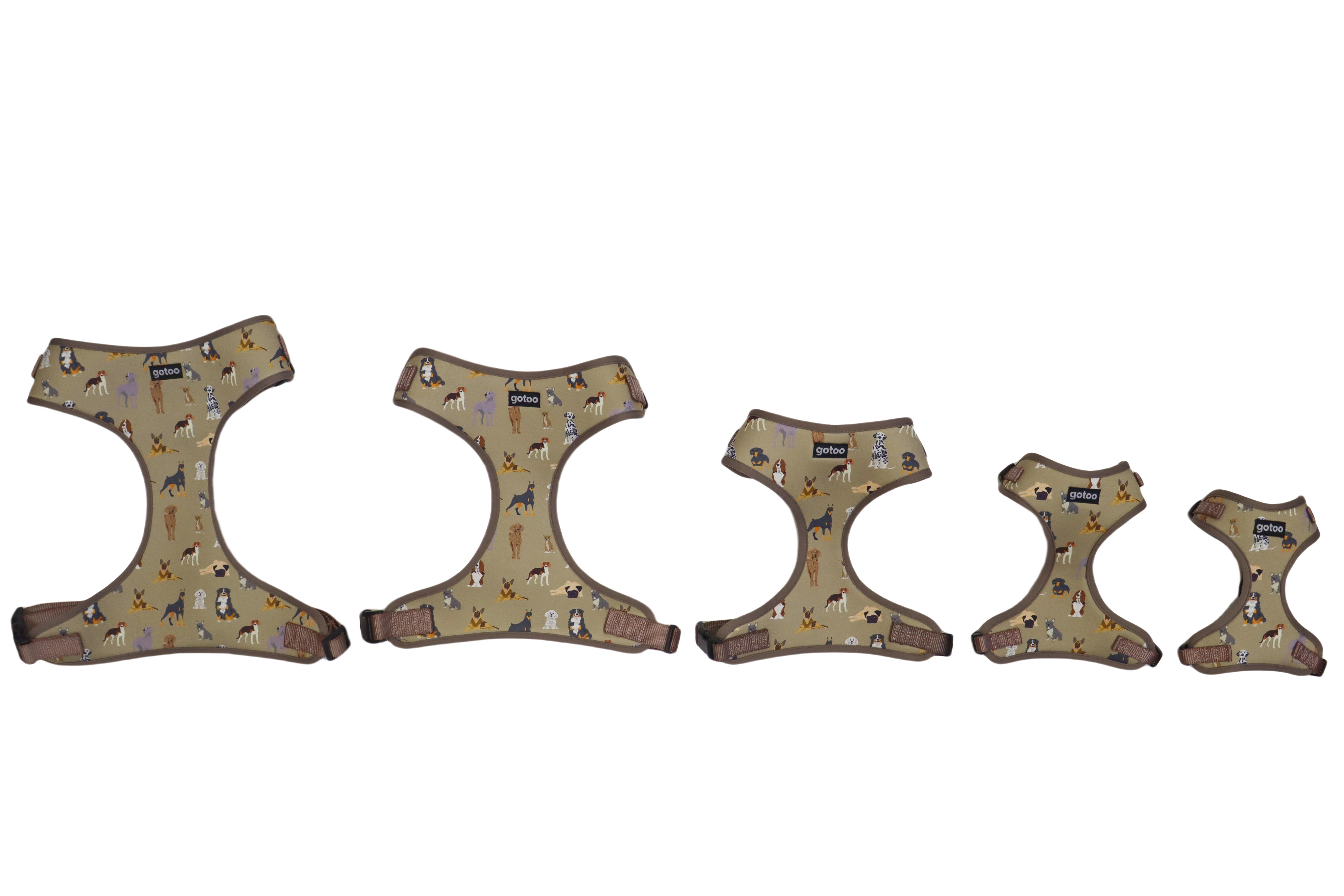 Gotoo - Harnais T-shirt a Motif pour Chien Marron  - L Image num&eacute;ro 4