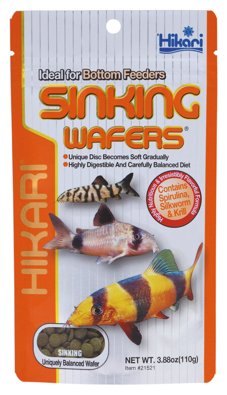 Hikari - Aliment Sinking Wafers pour Poissons - 110g Image numéro 1 Hikari - Aliment Sinking Wafers pour Poissons - 110g Image numéro 1