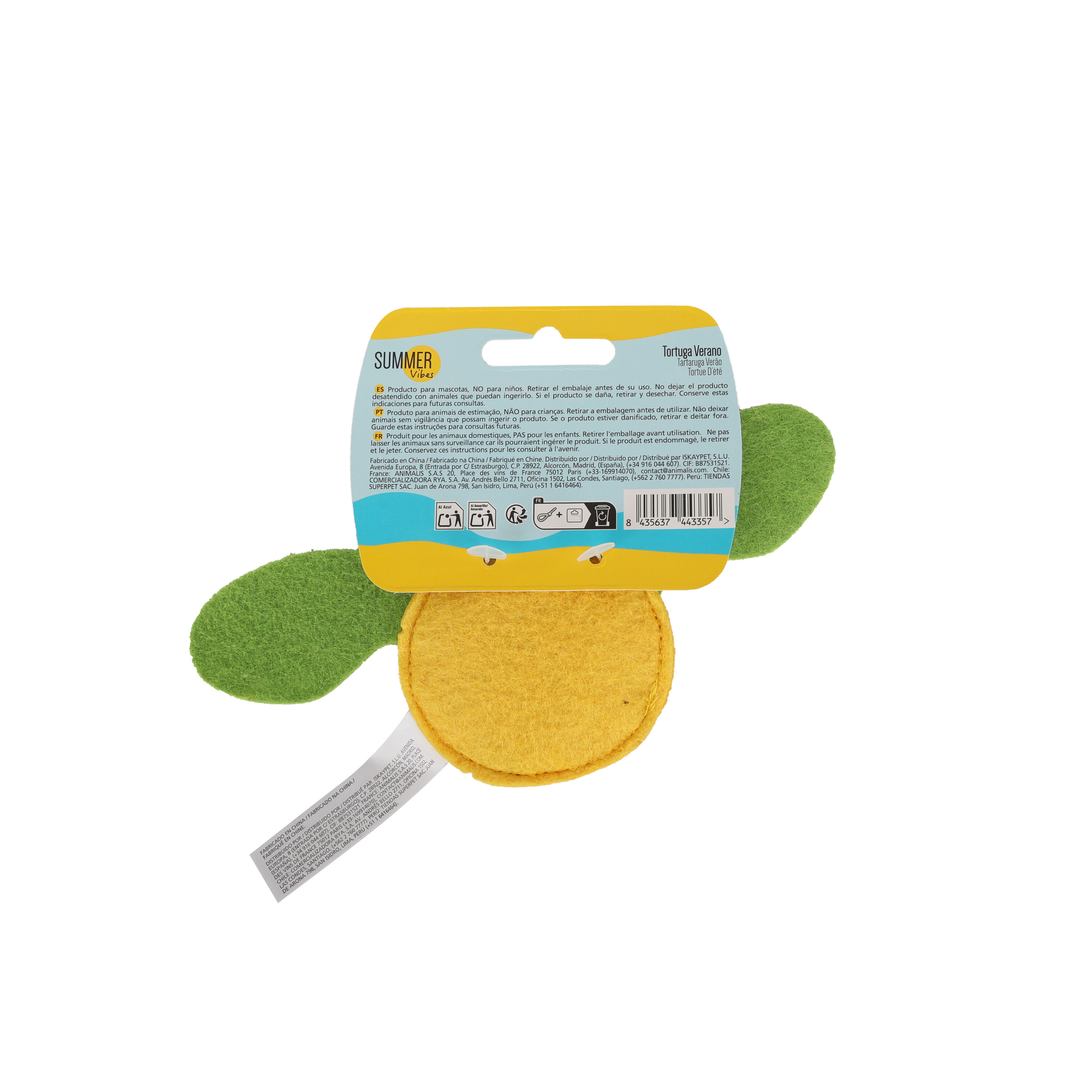 Summer Vibes - Jouet Tortue pour Chats - 16cm Image num&eacute;ro 6