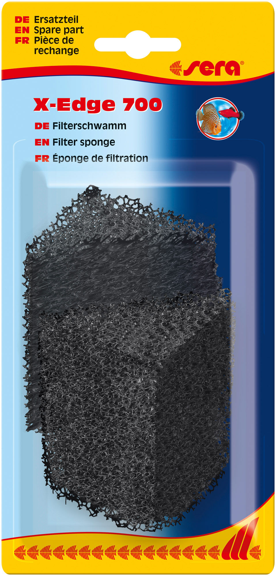 &Eacute;ponge de filtration sera, noire (2 pces) - X-Edge 700 Image num&eacute;ro 1