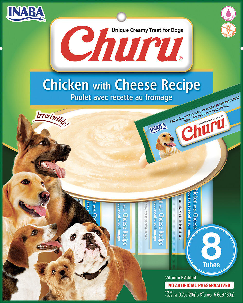 Inaba - Friandises Churu Poulet avec Recette au Fromage pour chiens - 8x20g Image num&eacute;ro 1