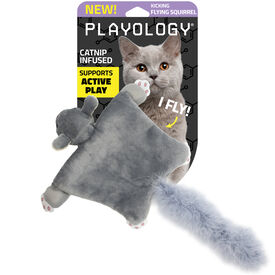 Playology - Jouet Ecureil Volant pour Chats - 35,2cm