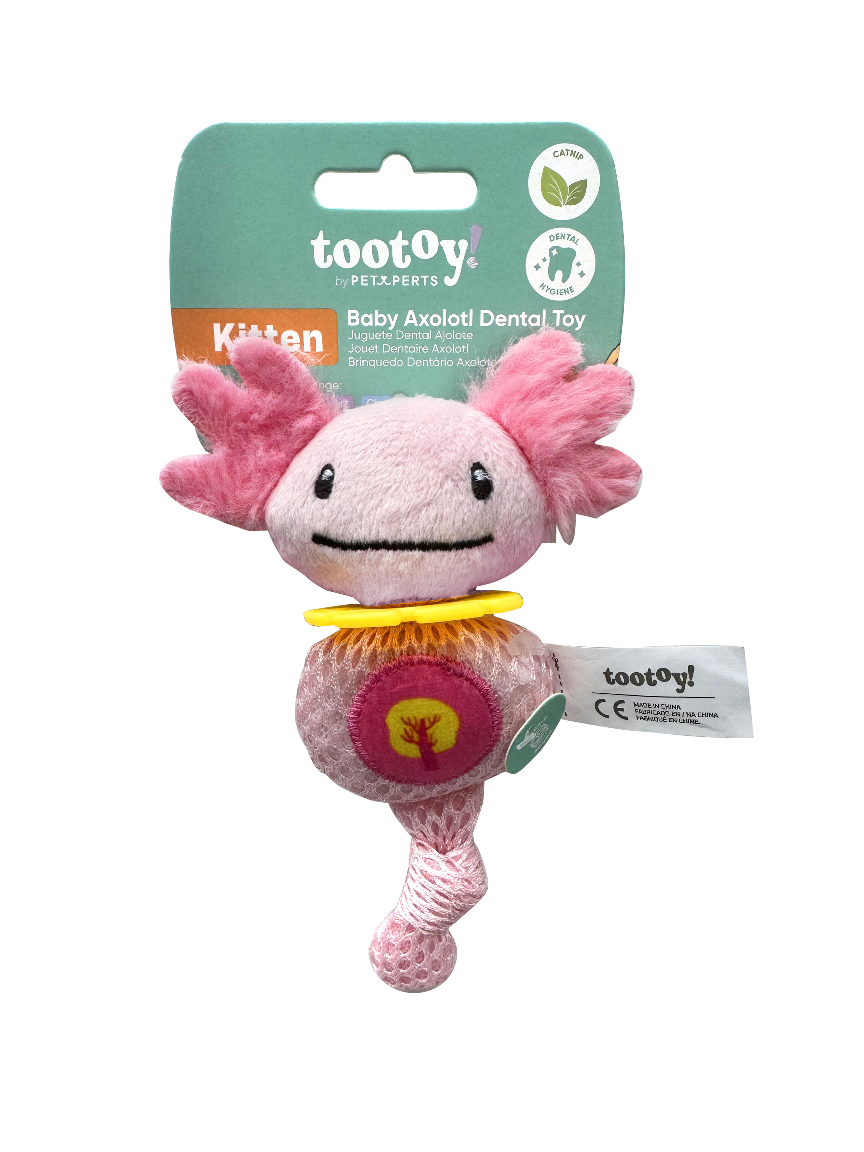 Tootoy! - Jouet Dentaire Axolotl pour Chats - 12cm Image num&eacute;ro 2