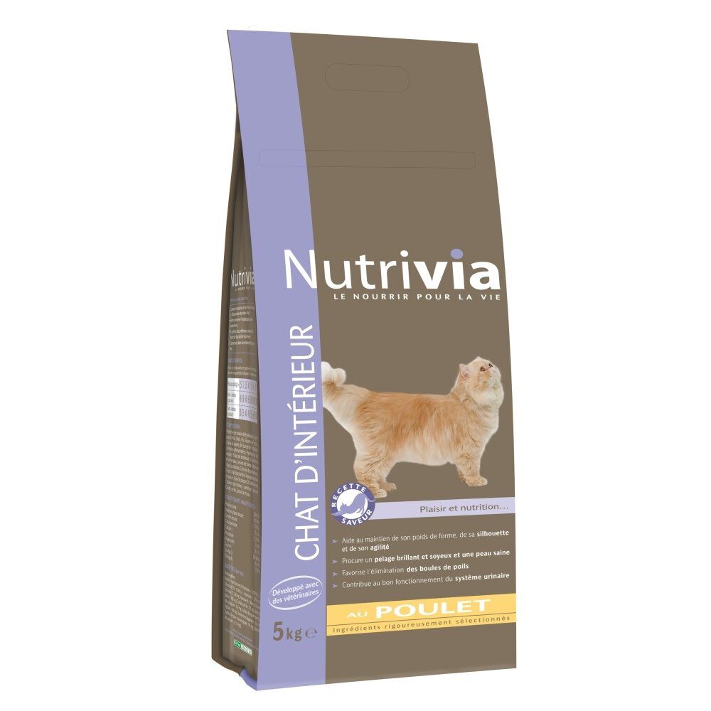Nutrivia - Croquettes au Poulet pour Chat d'Int&eacute;rieur Image num&eacute;ro 3