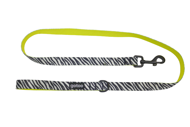 Gotoo - Laisse Zèbre pour Chien Image numéro 1 Gotoo - Laisse Zèbre pour Chien Image numéro 1