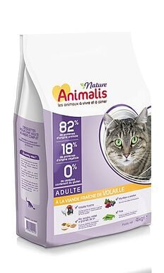 Animalis Nature - Croquettes à la Volaille pour Chat - 4Kg