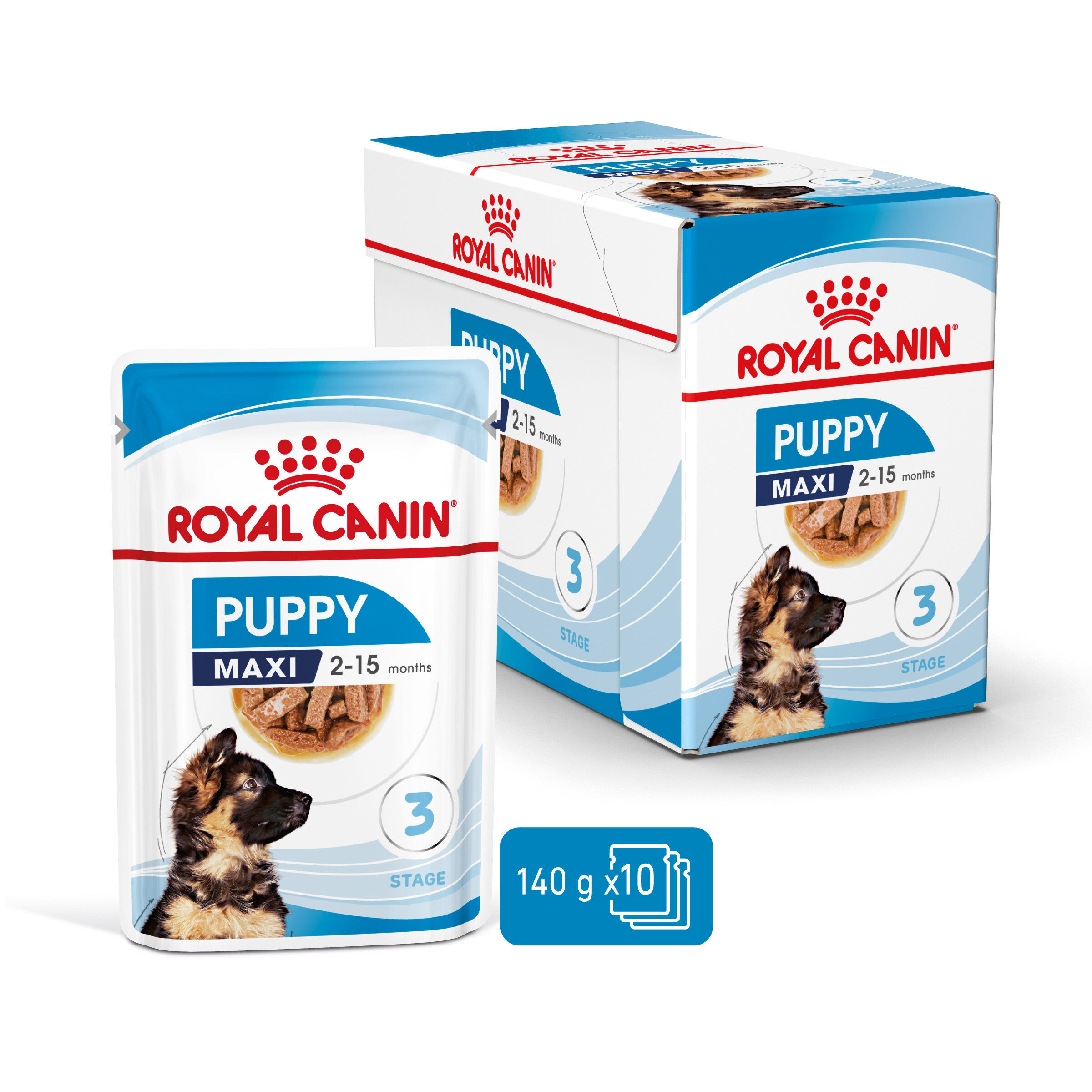 Royal Canin - Sachets Puppy Maxi en Sauce pour Chiot - 10x140g Image num&eacute;ro 1