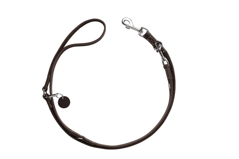 Hunter - Laisse Aalborg en Cuir de Bœuf Marron - 1x200cm Image numéro 2 Hunter - Laisse Aalborg en Cuir de Bœuf Marron - 1x200cm Image numéro 2