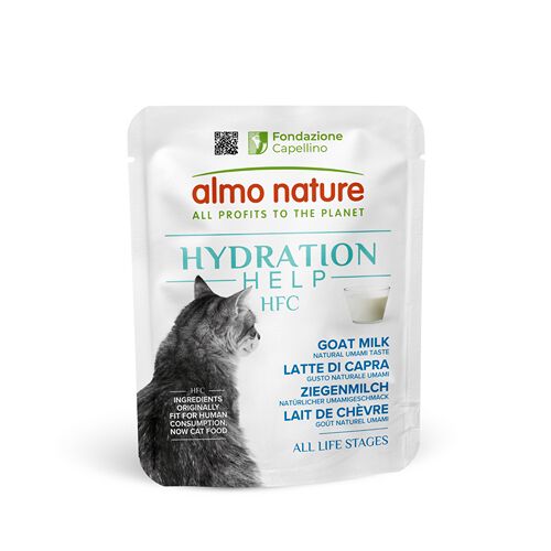 Almo Nature - Pochon HFC Hydratation Help Bouillon Lait de Ch&egrave;vre pour Chats - 50g Image num&eacute;ro 1