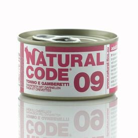 Natural Code - Mélange de Thon et Crevettes 09 pour Chats - 85g