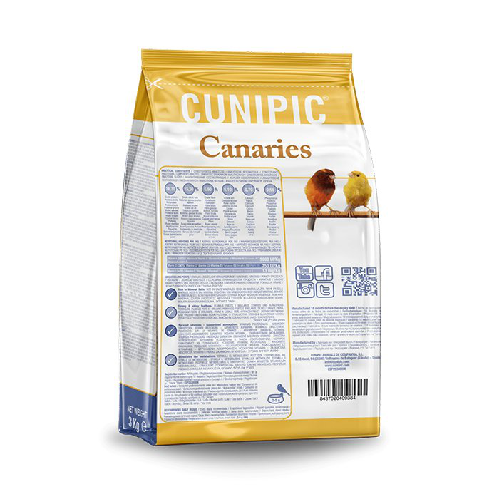 Cunipic - Aliment Complet pour Canaries - 3kg Image num&eacute;ro 2