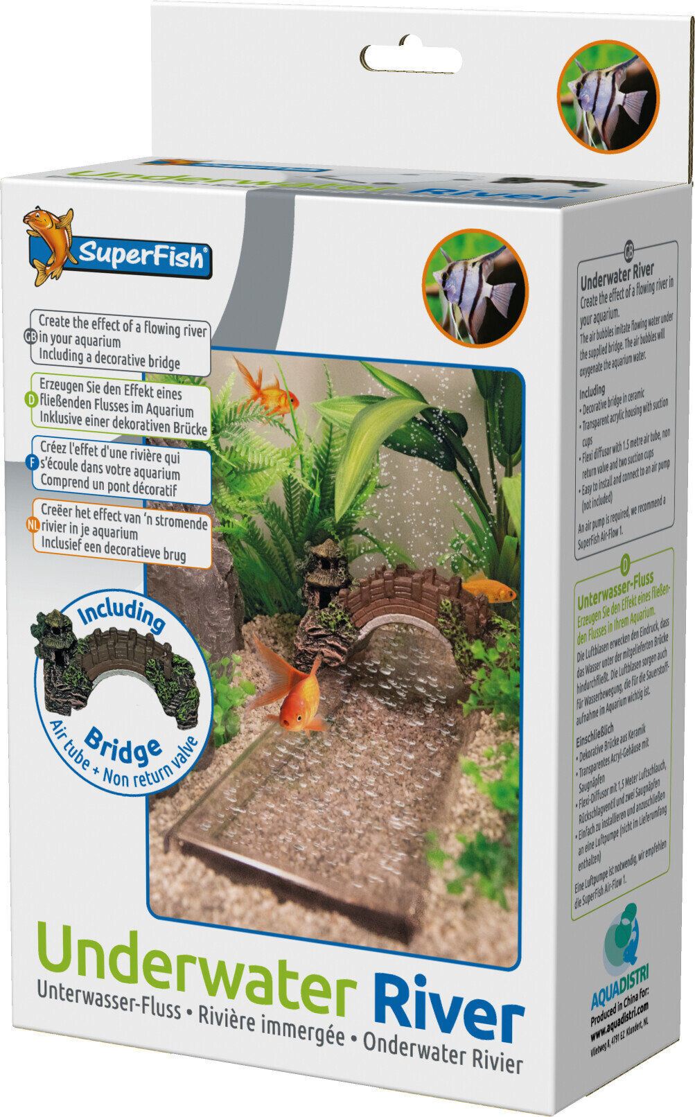 Superfish - D&eacute;coration Rivi&egrave;re Immerg&eacute;e (sans la pompe &agrave; air) taille 17 cm Image num&eacute;ro 1