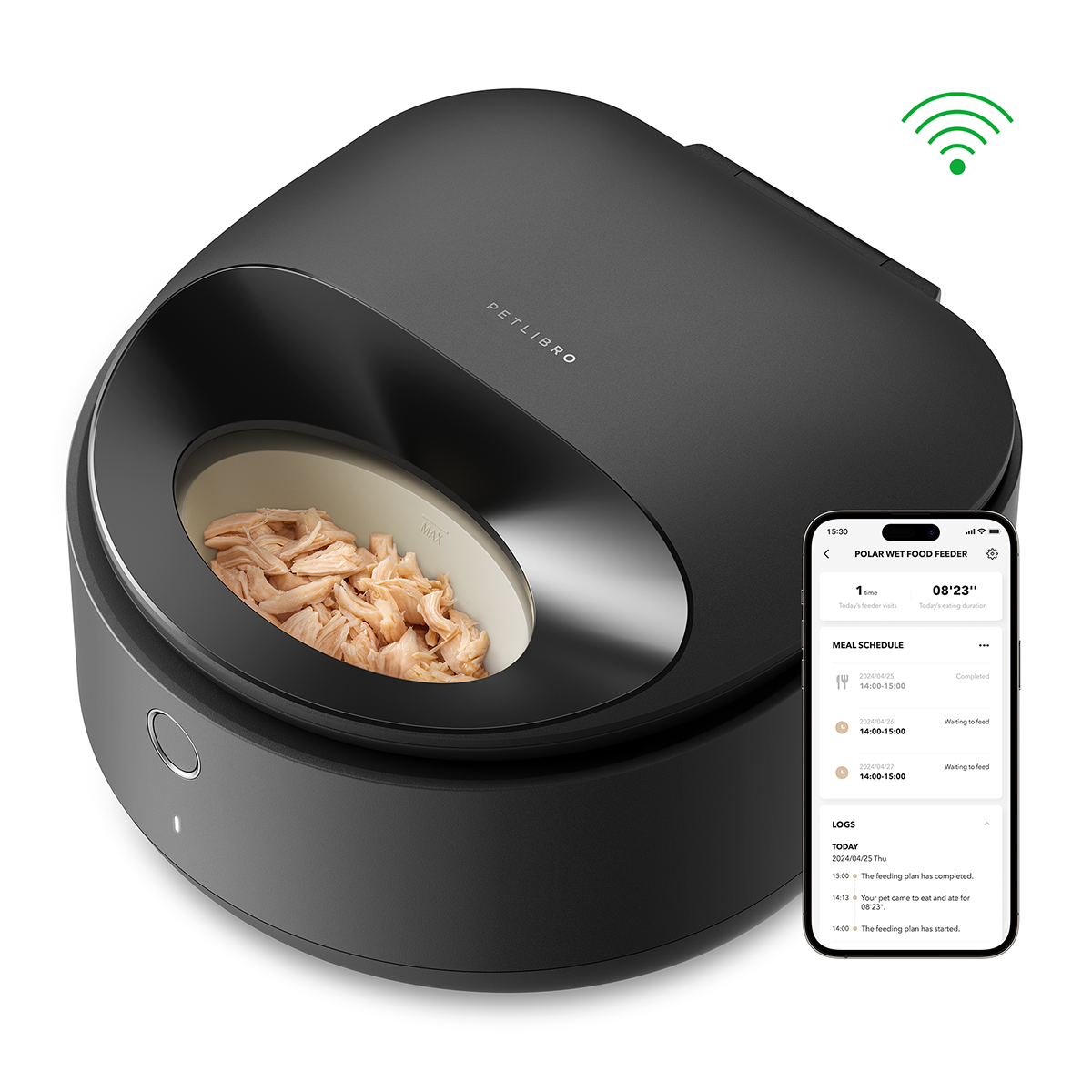 Petlibro - Distributeur Automatique de P&acirc;t&eacute;e Polar pour Chats - Noir Image num&eacute;ro 1