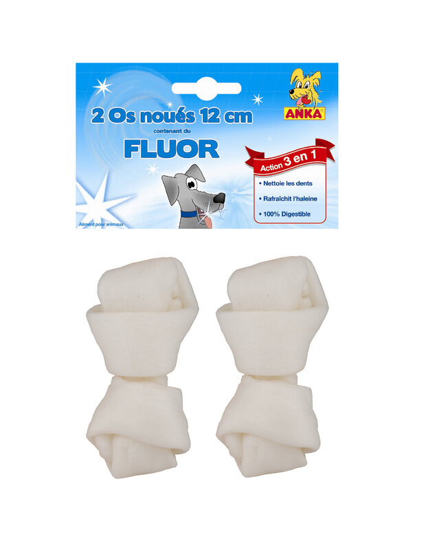 Anka - Os Noués Buffle Fluor pour Chien - x2 Image numéro 1 Anka - Os Noués Buffle Fluor pour Chien - x2 Image numéro 1