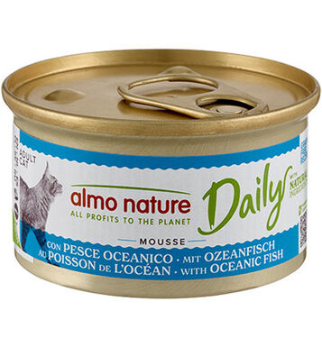 Almo Nature - Boîte Daily Menu en Mousse au Poisson de l'Océan pour Chat - 85g