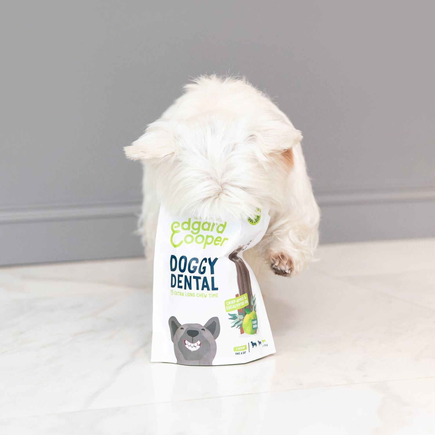 Edgard & Cooper - Sticks &agrave; M&acirc;cher Dental Naturel &agrave; l'Eucalyptus et Pomme fraiche pour Chien - S Image num&eacute;ro 3