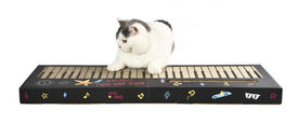 Leeby - Griffoir Funny Clavier Piano en Carton pour Chats - 80x25cm