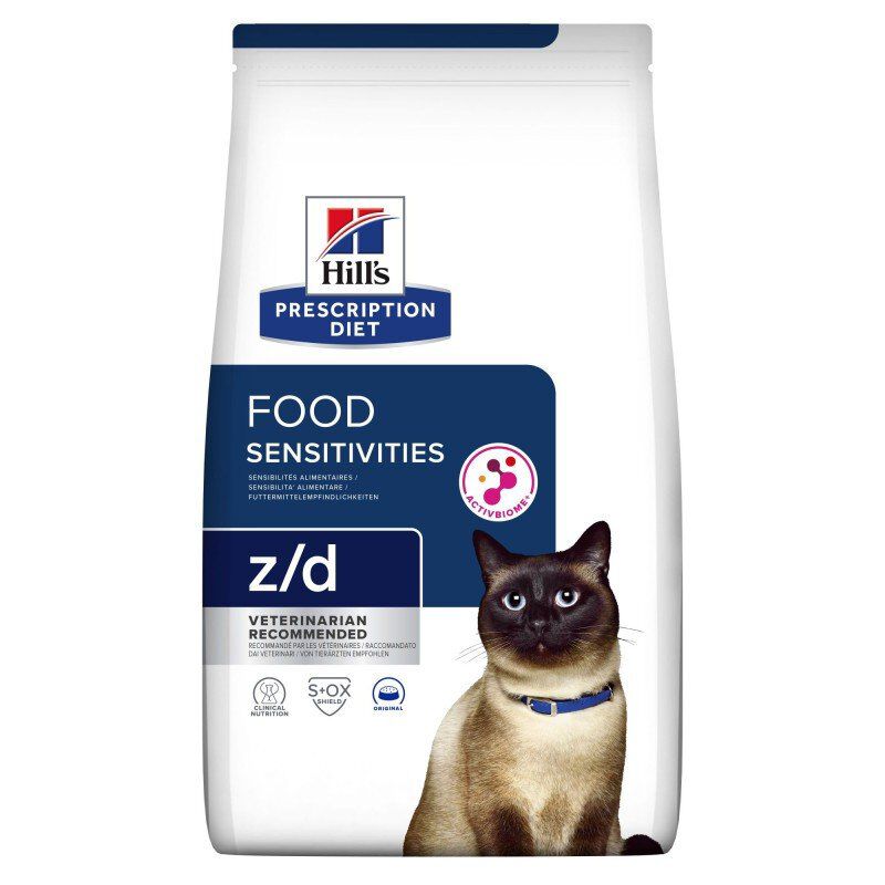 Hill's - Croquettes Prescription Diet Chats Z/D Food Sensitivities Activ Biome+ - 1,5Kg Image num&eacute;ro 1