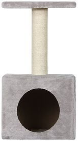 Animalis - Arbre a Chat Niche+Plateau 30x30x56.5cm - Gris