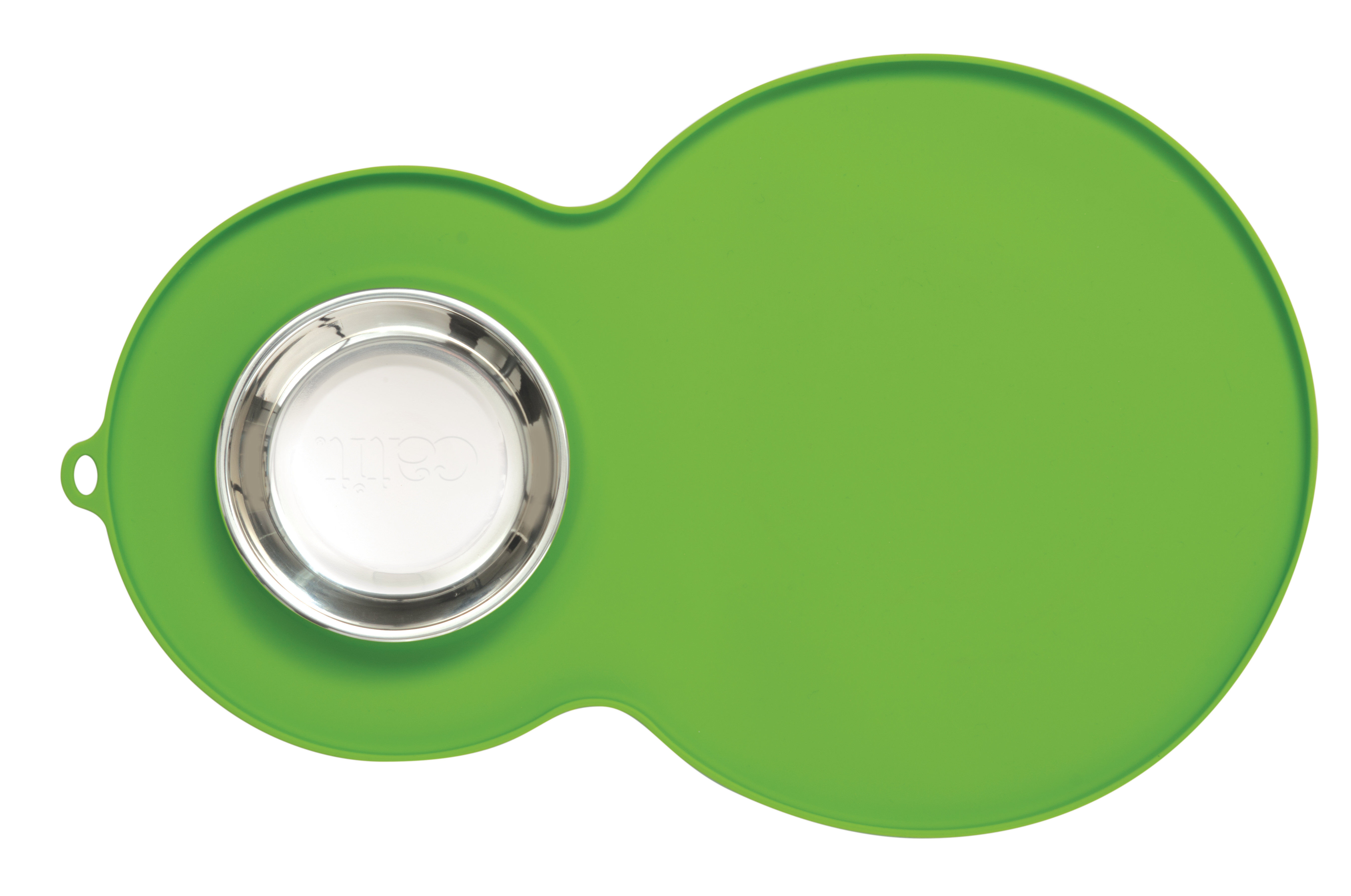 Catit - Tapis de Silicone Rond Vert pour Chats - 46x29cm Image num&eacute;ro 2