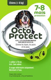 Octoprotect - Collier Antiparasitaire pour Petits Chiens - 70cm