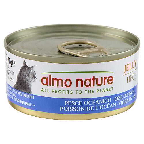 Almo Nature - P&acirc;t&eacute;e en Bo&icirc;te HFC Jelly Poisson de l'Oc&eacute;an pour Chat - 70g Image num&eacute;ro 1