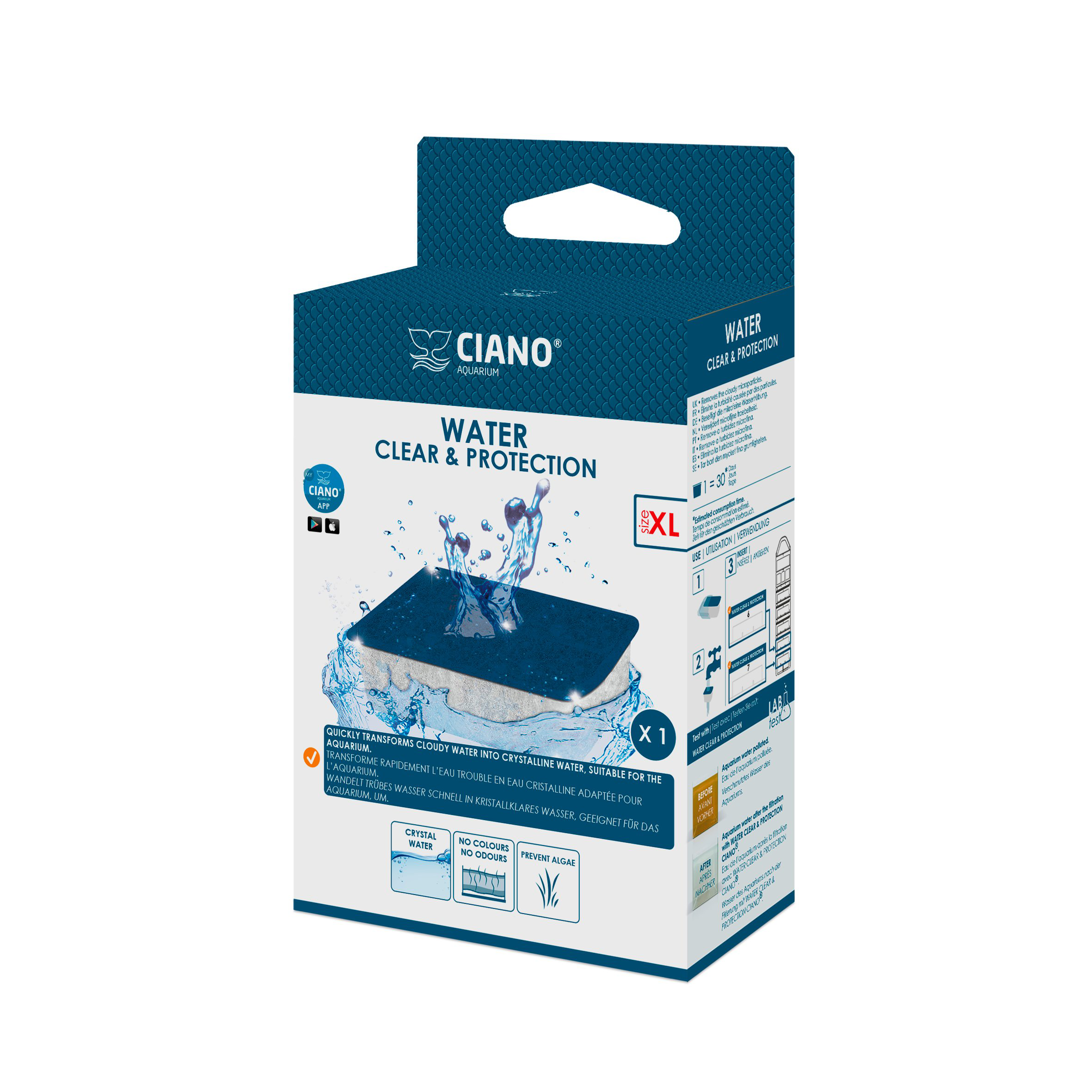 Ciano - Cartouche Water Clear & Protection Taille XL - x1 Image num&eacute;ro 1