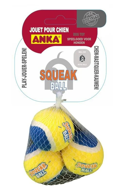 Anka - Jouet Balle Squeak Ball S pour Chiens - x3 Image numéro 1 Anka - Jouet Balle Squeak Ball S pour Chiens - x3 Image numéro 1