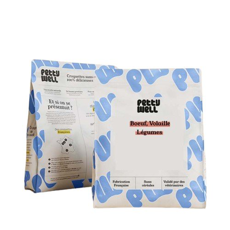 Petty Well - Croquettes Bœuf Poulet pour Grands Chiens - 12kg Image numéro 1 Petty Well - Croquettes Bœuf Poulet pour Grands Chiens - 12kg Image numéro 1