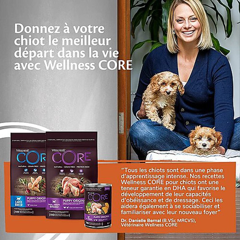 Wellness CORE - Repas Complet Puppy 95% de Poulet et Dinde pour Chiot - 400g image number null