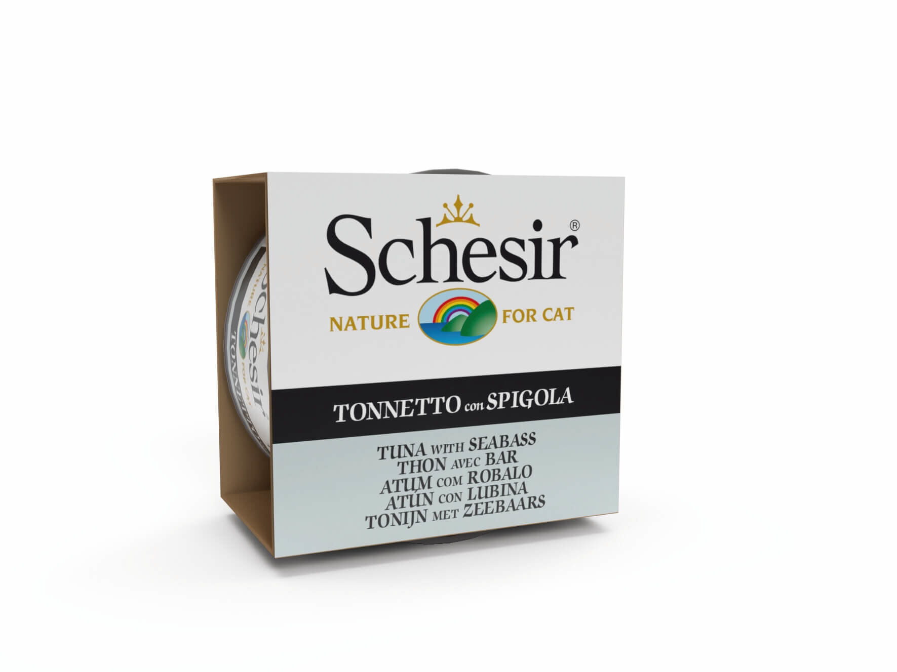 Schesir - Bo&icirc;te P&acirc;t&eacute;e Thon avec Bar en Gel&eacute;e pour Chat - 85g Image num&eacute;ro 1