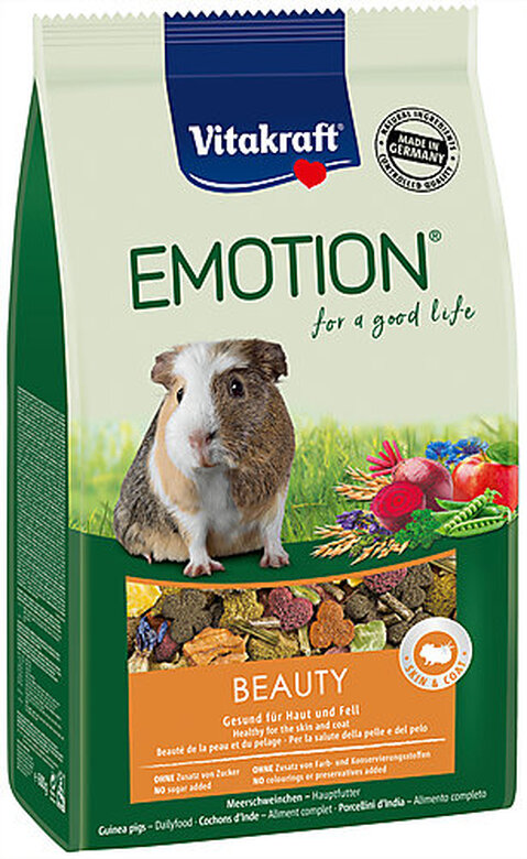 Vitakraft - Aliment Emotion Beauty pour Cochon d'Inde Adultes - 600g image number null