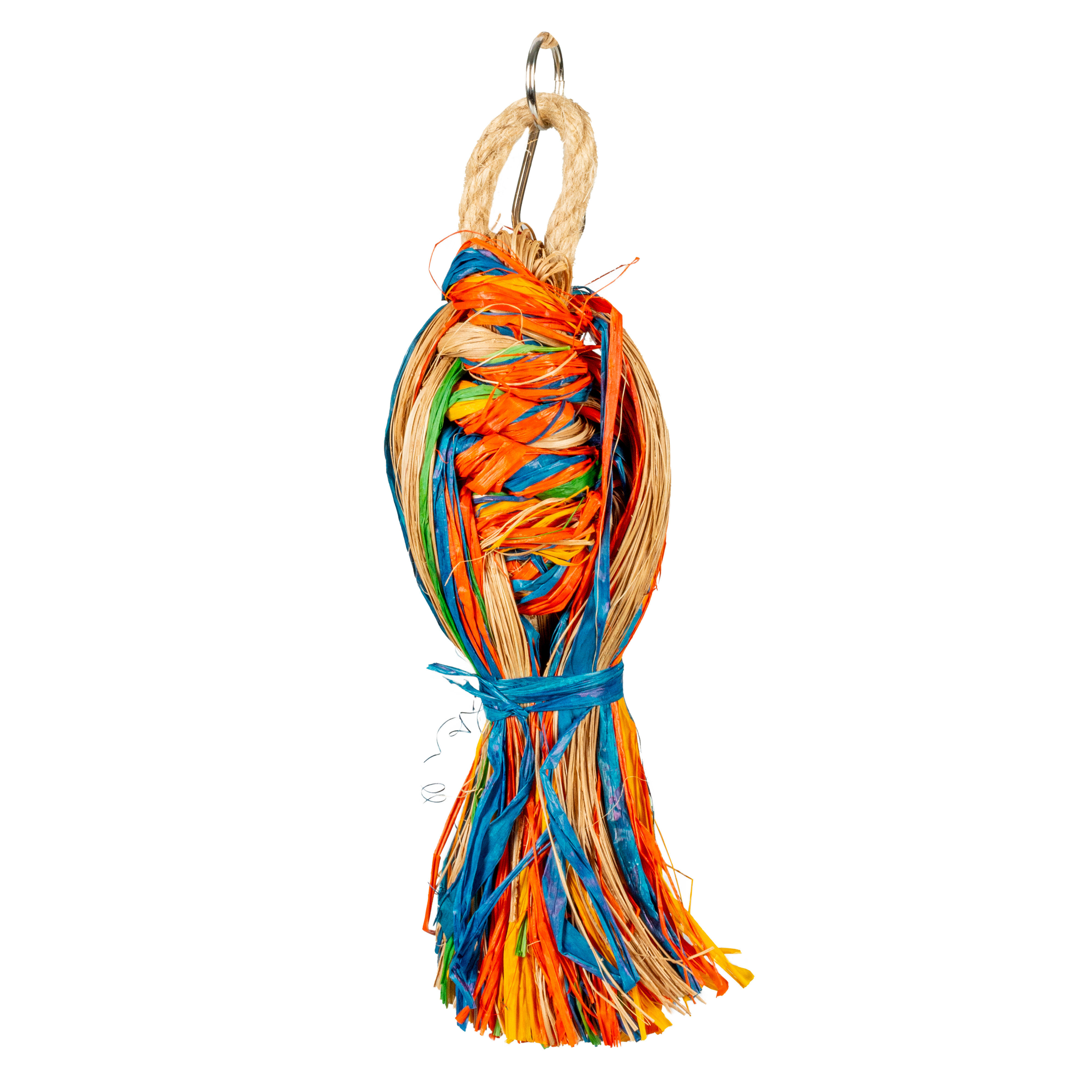 Duvoplus - Jouet Shreddy Tros avec du Raffie et du Jute - 7x7x23cm Image num&eacute;ro 1