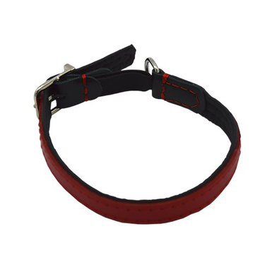 Comme Un Roi - Collier Cuir So Funky Rouge / Noir pour Chat - 30cm