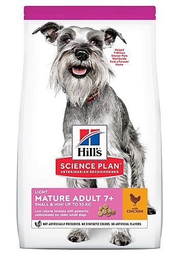 Hill's Science Plan - Mature Adult Light Small & Mini Croquettes Pour Petit Chien Ag&eacute; Poulet - 2,5kg Image num&eacute;ro 1