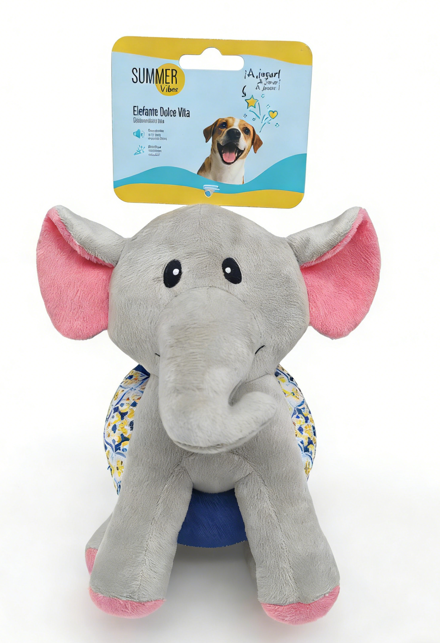Summer Vibes - Peluche El&eacute;phant Dolce Vita pour Chiens - 27cm Image num&eacute;ro 2