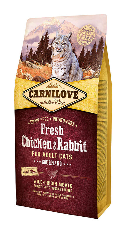 CARNILOVE  ADULTE GOURMAND POULET & LAPIN 6 KG image number null