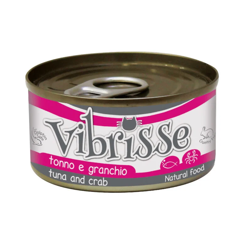 Vibrisse - Pâtée Natural Food Thon et Crabe pour chats - 70g Image numéro 1 Vibrisse - Pâtée Natural Food Thon et Crabe pour chats - 70g Image numéro 1
