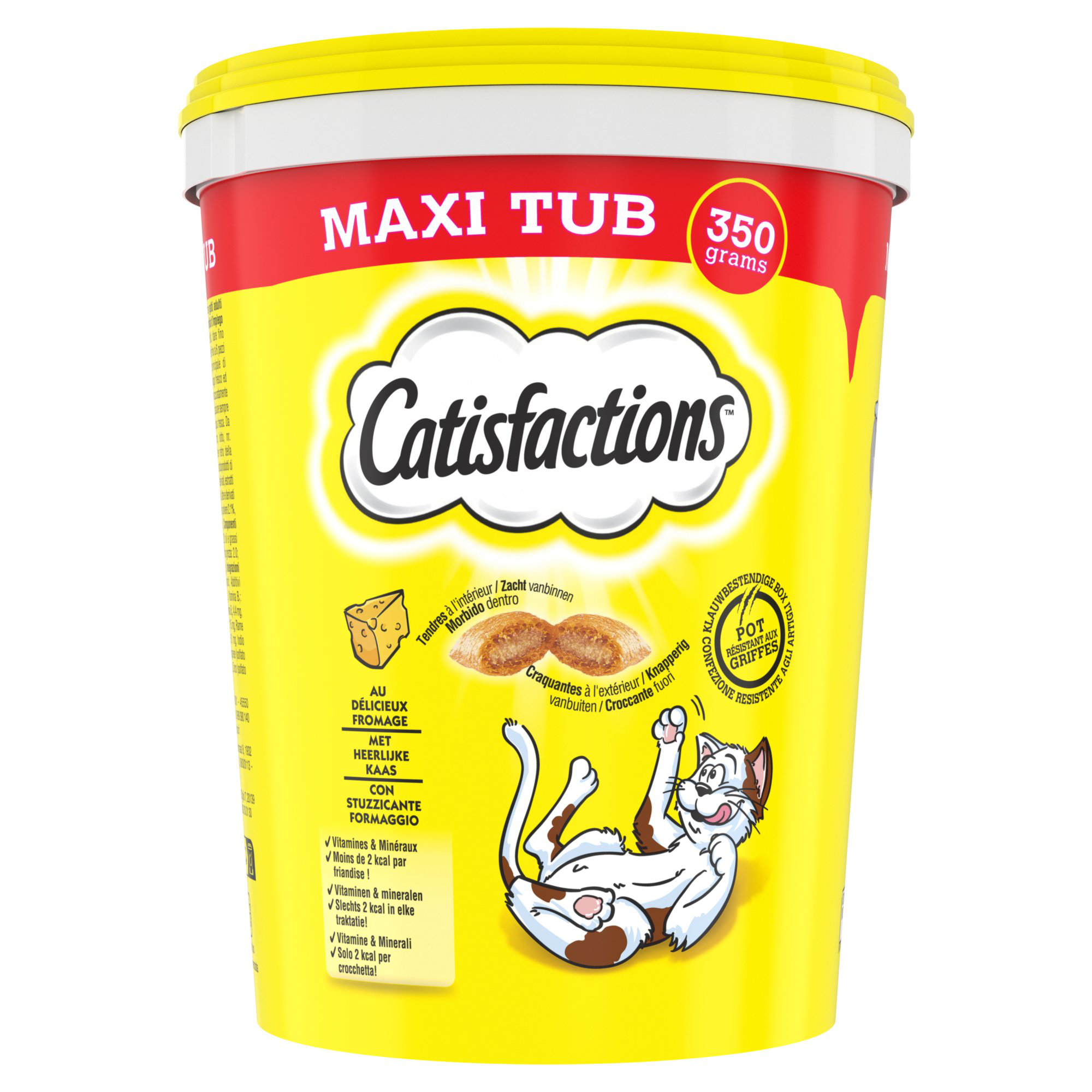 Catisfactions - Friandises Maxi Tub au Fromage pour Chats - 350g Image num&eacute;ro 1