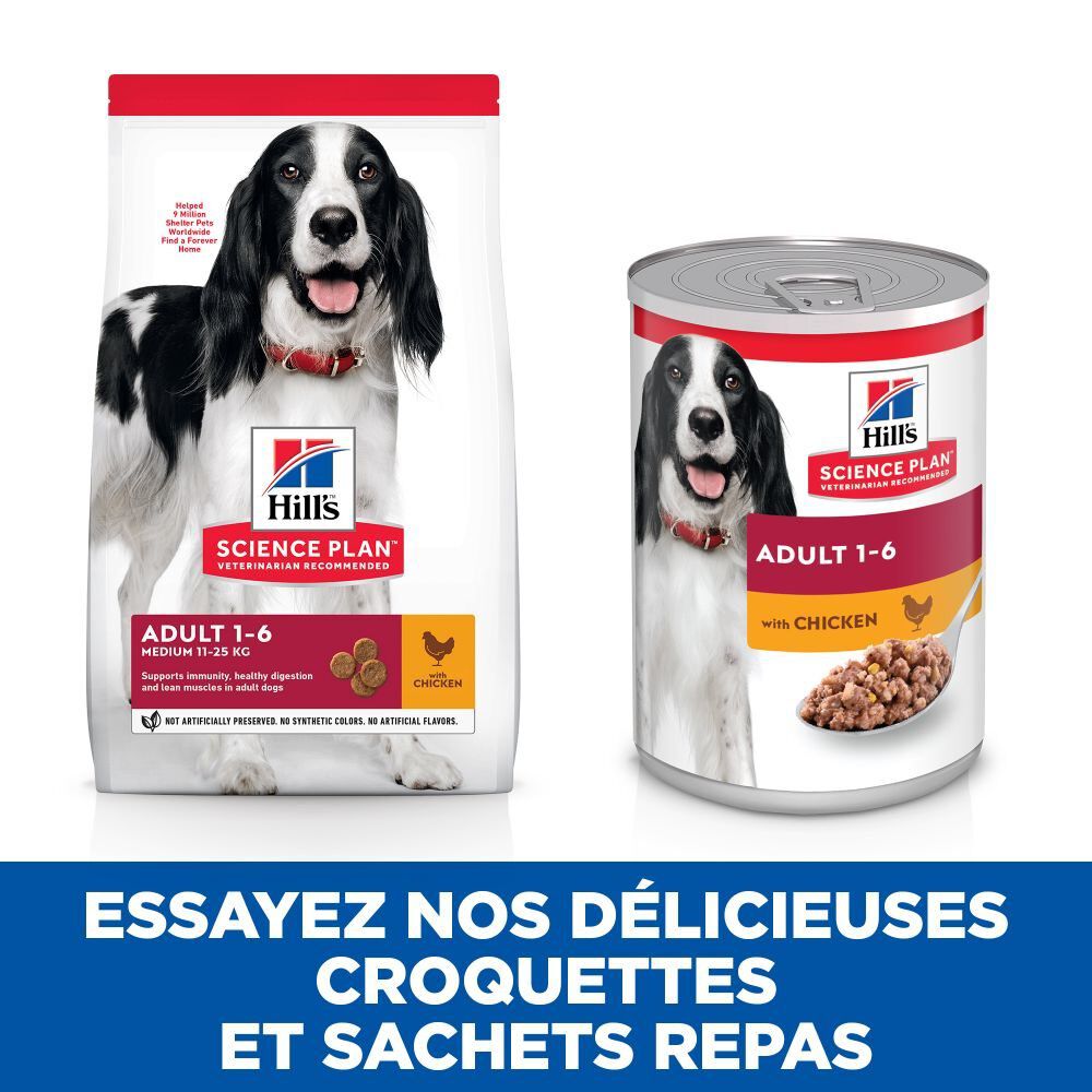 Hill's Science Plan - Adult Croquettes Pour Chien Au Poulet  -  2,5kg Image num&eacute;ro 4