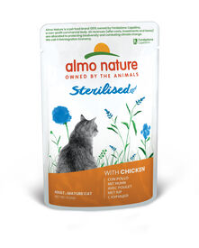Almo Nature - Pâtée en Pochon Sterilised Poulet pour Chats - 70g
