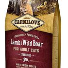 Carnilove - Croquettes Sterilised Agneau et Sanglier pour Chat image number null