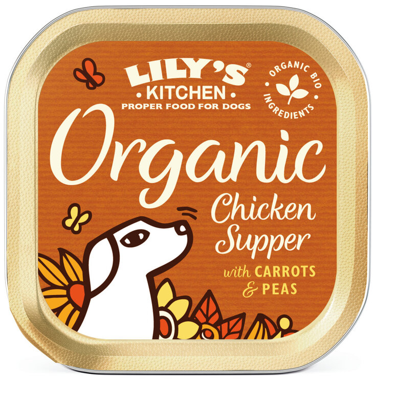 Lily's Kitchen - Barquette Recette Bio au Poulet pour Chiens - 150g Image numéro 1 Lily's Kitchen - Barquette Recette Bio au Poulet pour Chiens - 150g Image numéro 1