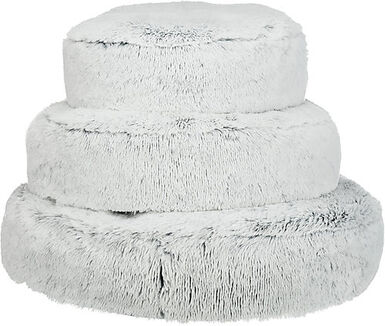 Trixie - Coussin Harvey, rond, blanc-noir