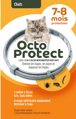 Octoprotect - Collier Antiparasitaire pour Chats - 38cm Image num&eacute;ro 1